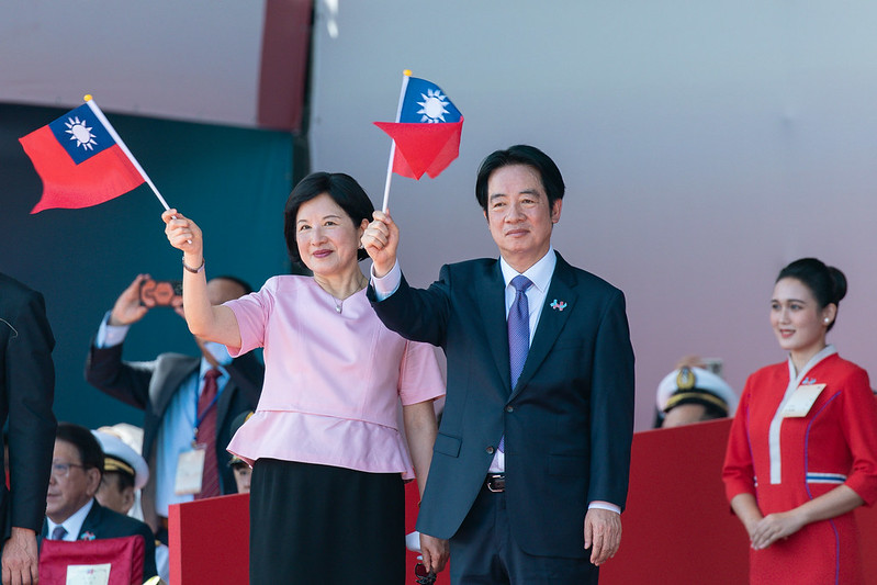 賴清德與第一夫人吳玫如。 圖：總統府/提供