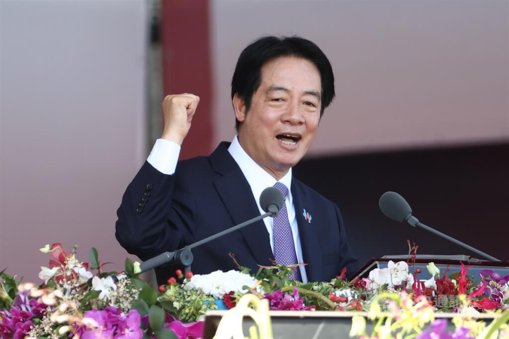 總統賴清德10日發表國慶演說。 圖:中央社提供