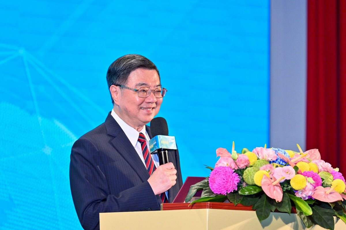 行政院長卓榮泰今（13）天出席客家委員會主辦的「2025全球客家文化會議」。 圖：擷自卓榮泰臉書粉專