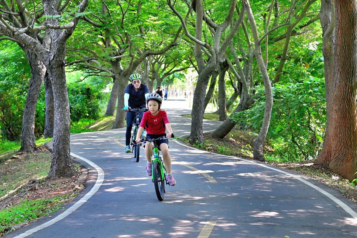 潭雅神綠園道途經多段S型彎道 兩旁濃密植栽、綠樹成蔭 台中市政府觀光旅遊局