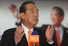 親民黨總統候選人宋楚瑜11日表示，不會與民進黨總統候選人蔡英文組聯合政府，2人對於國家認同有很大的差異。圖片來源：中央社。
