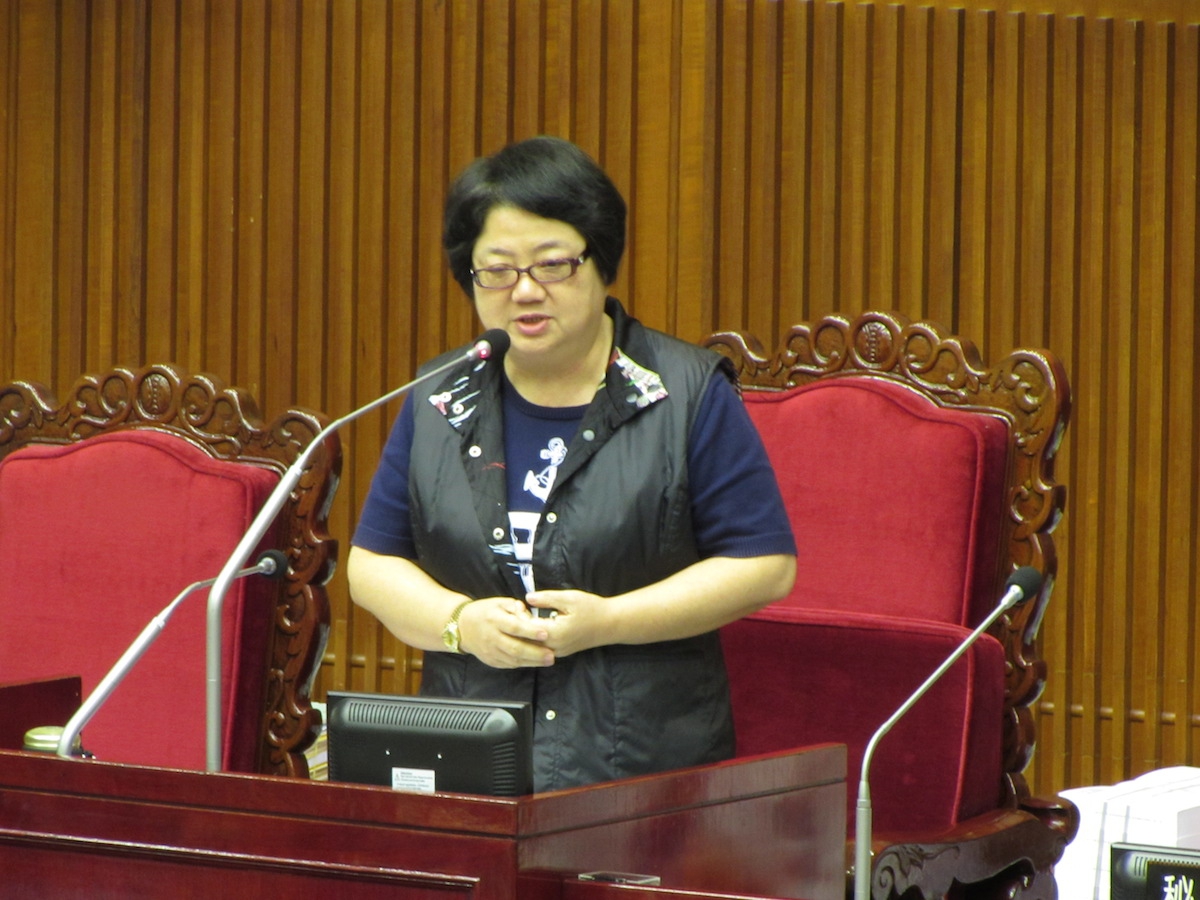 國民黨籍台北市議會議長吳碧珠16日在市政總質詢結束後結語時指出，台北市長柯文哲編列15億的二備金，創下全台最高、最壞的惡例。圖：劉奕霆/攝