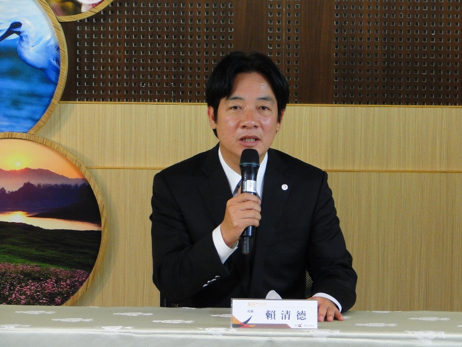 台南市長賴清德28日宣布新市政中心規劃採開放決策，以公民論壇等方式產生。圖：黃博郎/攝