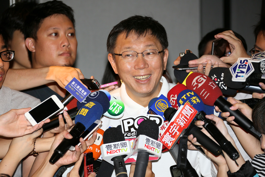 對於老人問題浮上檯面，北市長柯文哲表示，要重新檢討福利政策，不能讓台灣變希臘、台北變苗栗。圖：台北市政府提供