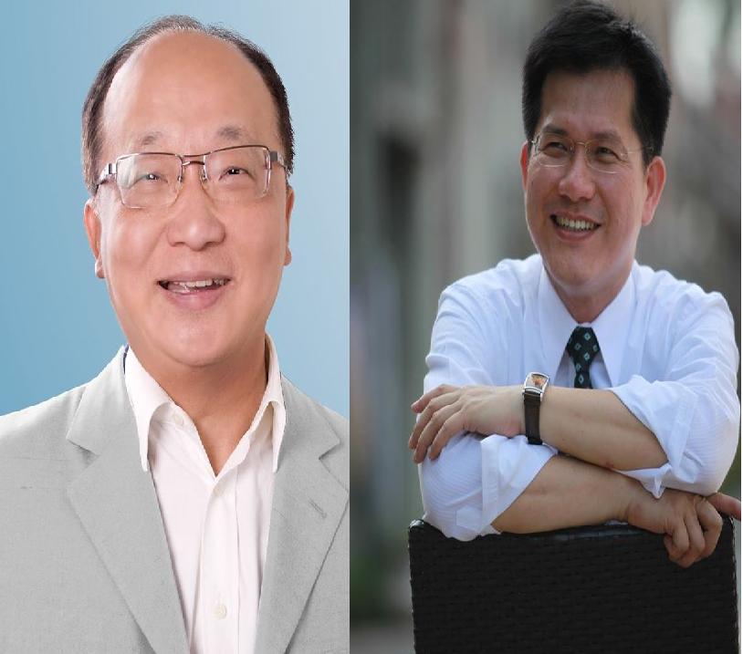 聯合報及TVBS公布的最新民調數字接近，胡志強和林佳龍雙方的差距仍維持在10%左右，林佳龍持續領先。圖：新頭殼合成