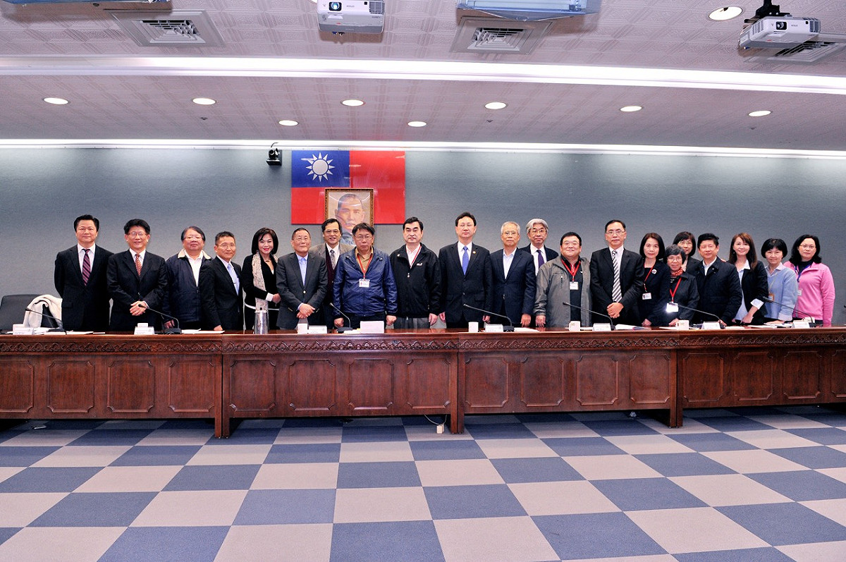 台北市政府大陸工作小組昨日召開第一次會議。圖：台北市政府提供