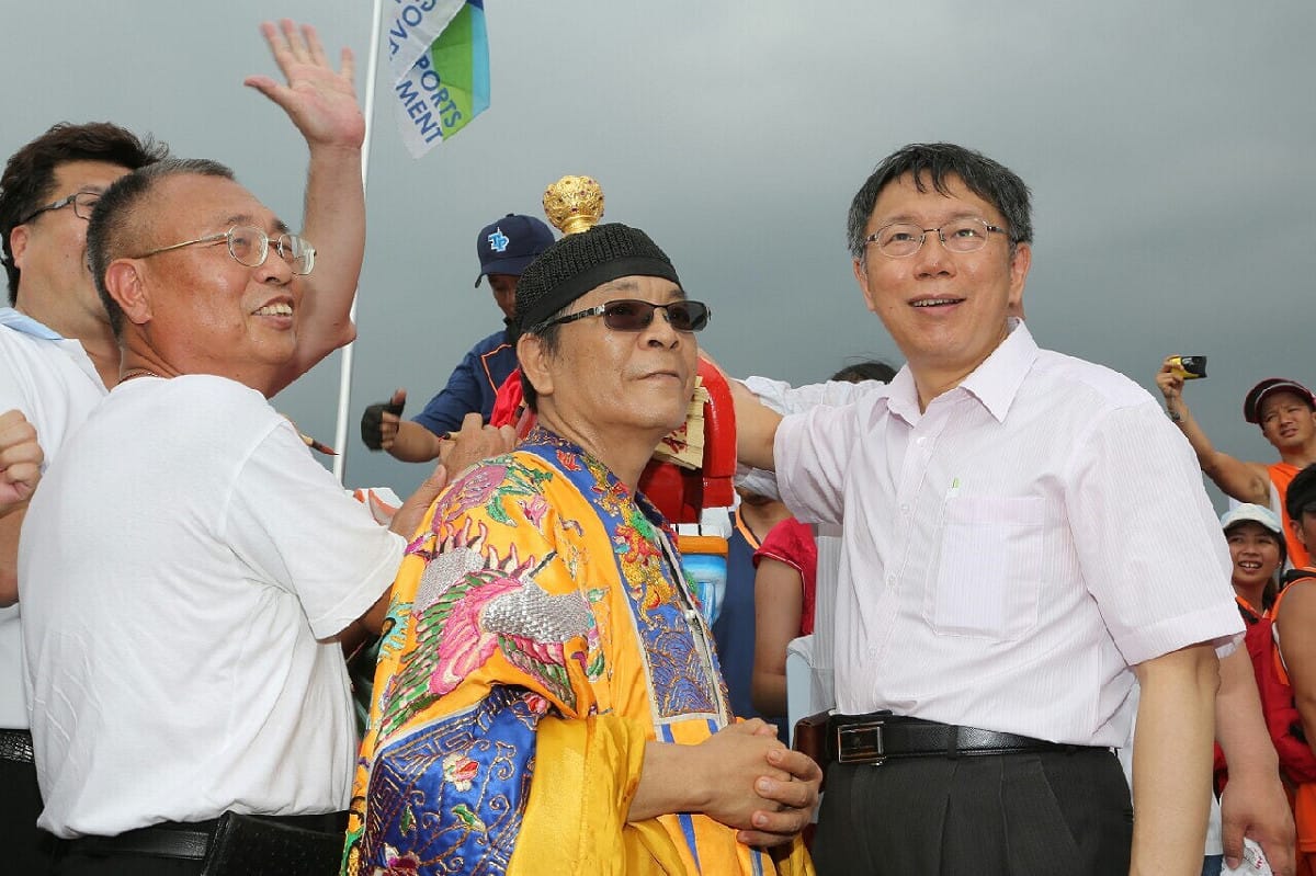 對於會否解職柳林瑋擔任台北市政府公民參與委員會的職位，台北市長柯文哲7日下午表示，還沒有想到這個問題，等公民參政委員會開會時再處理。圖：台北市政府提供