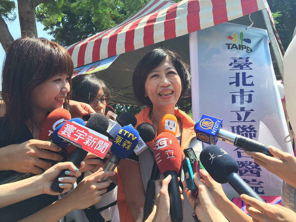 台北市長柯文哲妻子陳佩琪13日受邀出席「聯醫總動員，健康在台北」活動擔任家訪員。圖：劉奕霆/攝