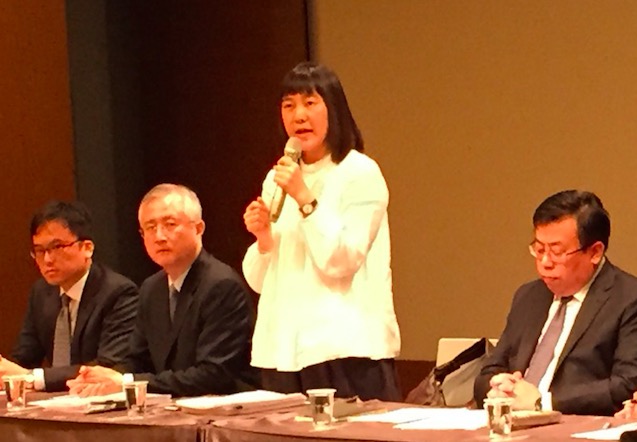 松菸文創園區BOT案爭議紛擾不斷，誠品副董吳旻潔11日上午召開記者會對外說明。圖：劉奕霆/攝