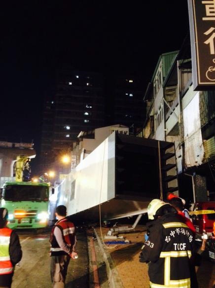 台中捷運綠線10日下午發生嚴重工安造成4死4傷。圖：台北市捷運局提供