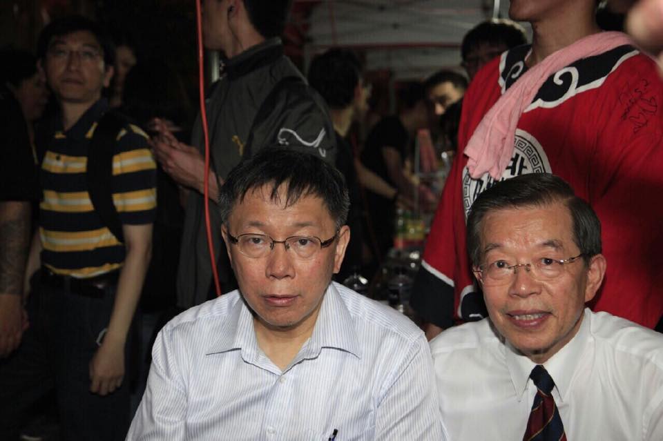 台北市長柯文哲2日晚間脫口說出，「彰化搶轎的都是黑道」。圖：台北市政府提供