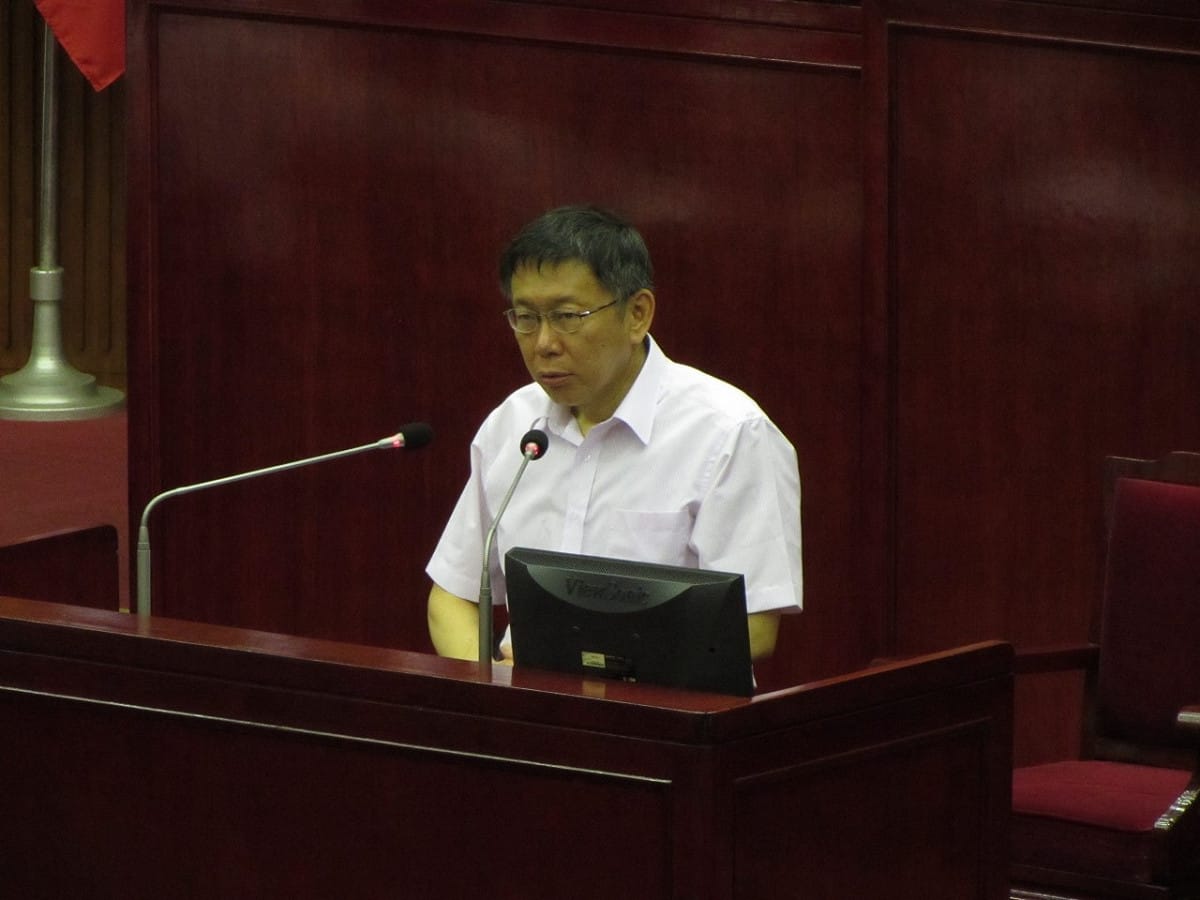 台北市長柯文哲29日突然透露「對這種工作感到厭煩了」，下午他坦承，「我想做一點有意義的事」。圖：邱珮文/攝