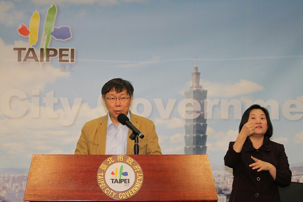 今(7)日是台北市公共住宅接受市民申請的第一日，但是成效似乎不如預期，台北市長柯文哲上午表示，目前只是第一天，通常效果要到截止才知道，因為第一天大家通常都還在觀望。圖：台北市政府提供