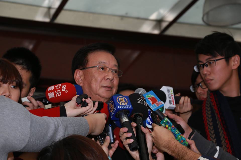 「柯陳會」確定破局後，聯電榮譽副董事長宣明智今(15)日下午受訪時，被問到是否會再安排時間促成「柯陳會」？宣明智說，這跟他沒有關係。圖：林雨佑/攝