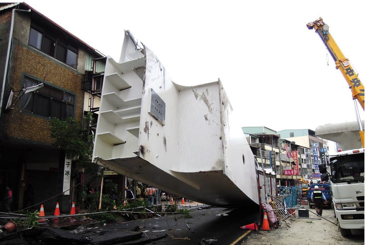 台中捷運綠線10日下午發生嚴重工安造成4死4傷。圖：台北市捷運局提供