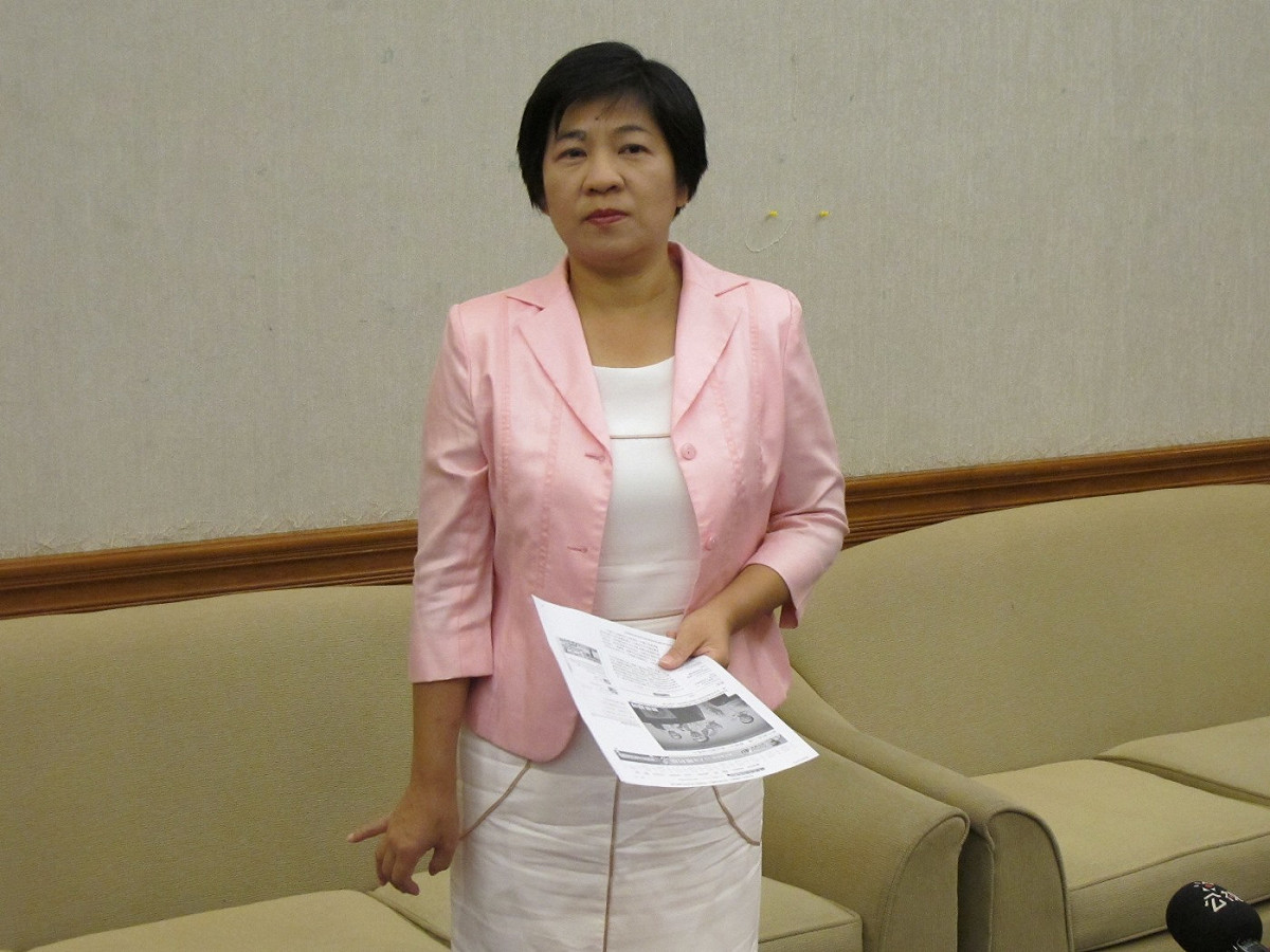 台聯前立委黃文玲7日在立法院宣布不排除參選彰化縣長到底。圖：林朝億/攝