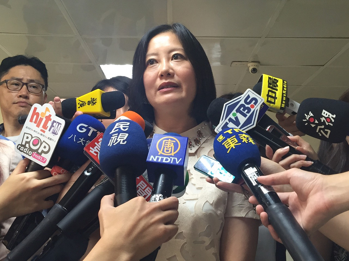 台北市議會民進黨團總召吳思瑤受訪。圖：劉奕霆/攝