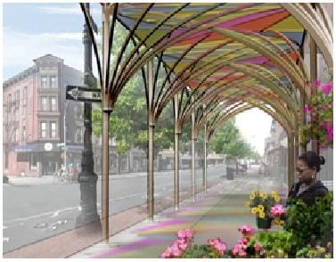 (Urban Umbrella。 照片來源﹕www.nyc.gov)