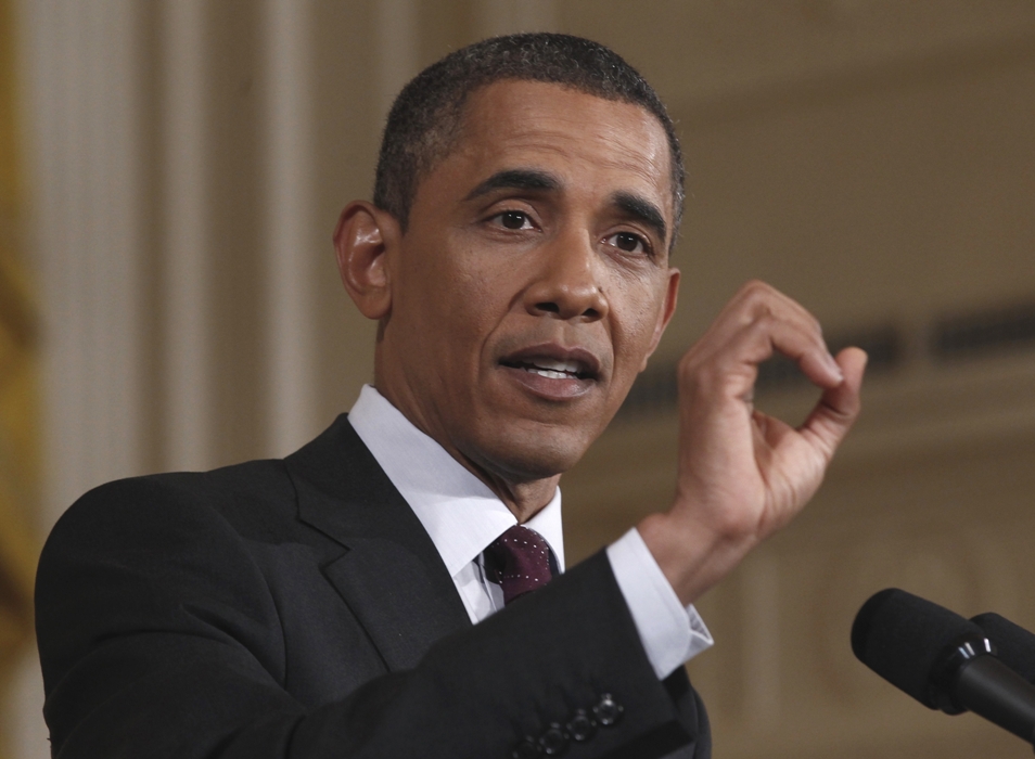 美國總統歐巴馬(Barack Obama)於華府時間19日發表聲明，強烈譴責發生在阿爾及利亞的挾持人質攻擊慘劇，並認為該案應歸咎於恐怖分子，美國將與盟邦合作反恐。圖片來源：達志影像/路透社