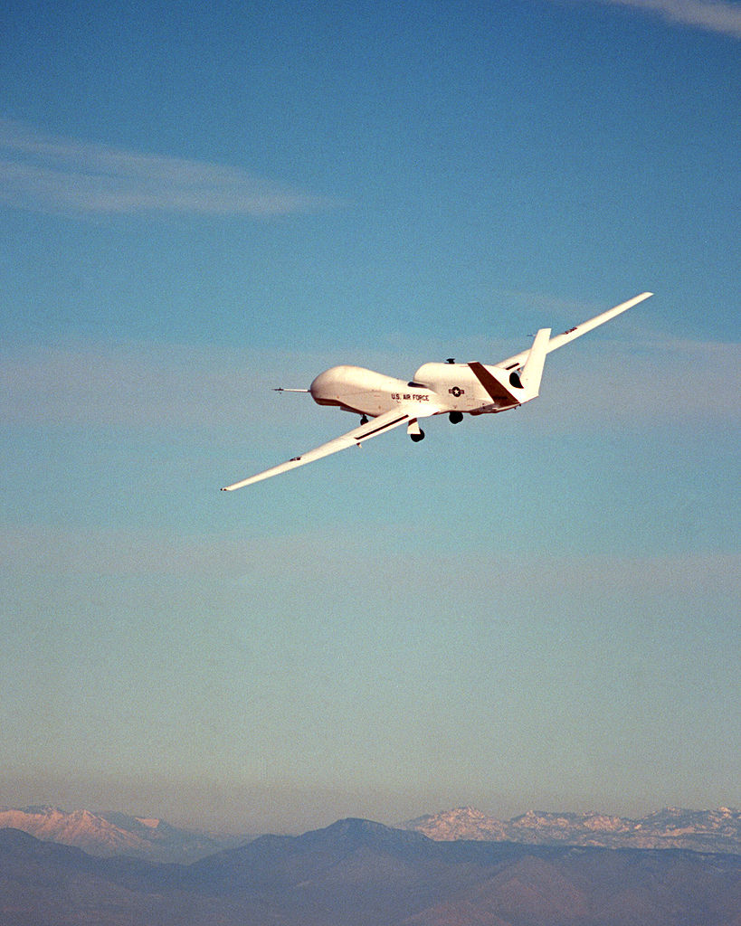 太平洋關島美軍基地的2架「全球鷹」（Global Hawk）無人偵察機，將於今年夏季臨時部署於青森縣三澤市的三澤基地。圖：翻攝自維基百科