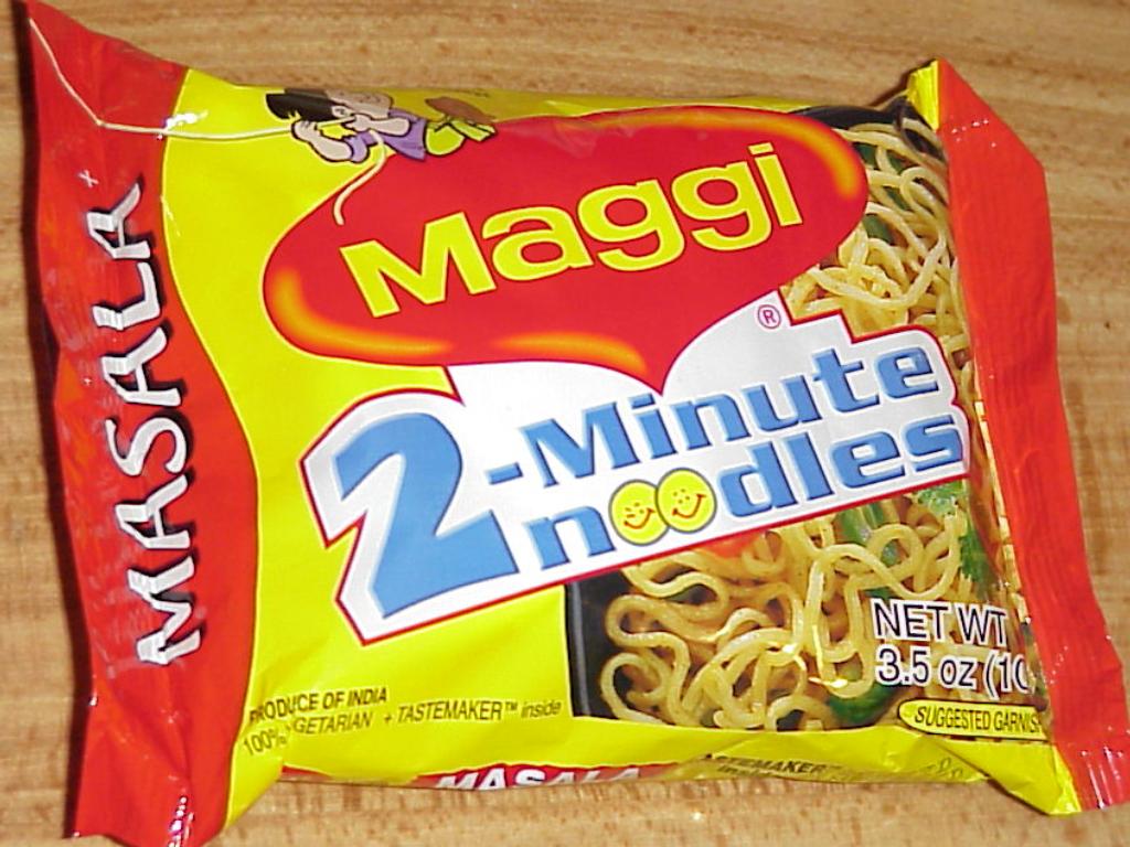 雀巢公司生產的「美極（Maggi）」泡麵，在印度傳出味精及鉛超標，印度政府以不公平貿易為由，提出高額求償。圖：新頭殼資料照片