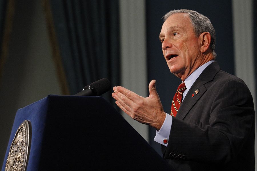 美國第一大城紐約市市長彭博(Michael Bloomberg)，在當地時間1日公開表態支持歐巴馬連任。圖片來源：達志影像/路透社資料照片。