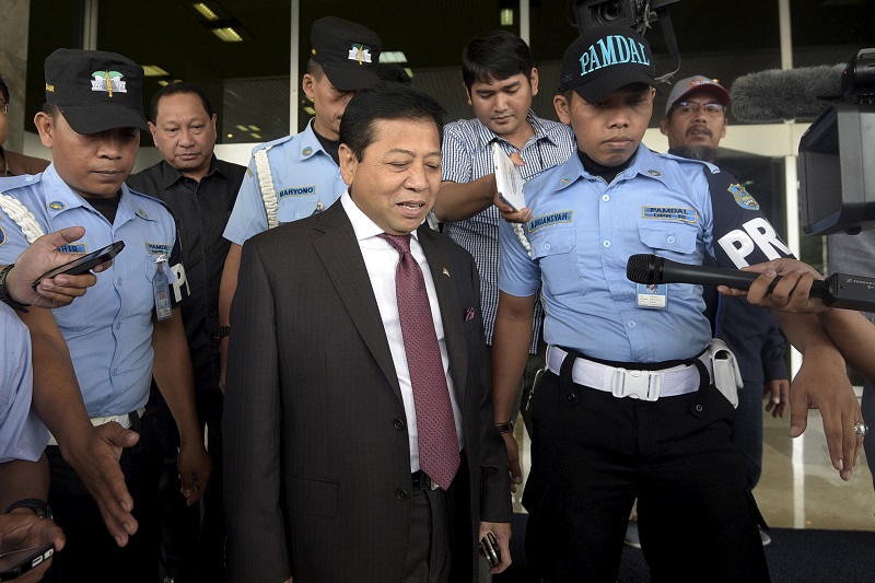 印尼國會議長塞特亞（Setya Novanto）因索賄案遭懲處，16日晚間主動請辭議長一職。圖片來源：達志影像/路透社
