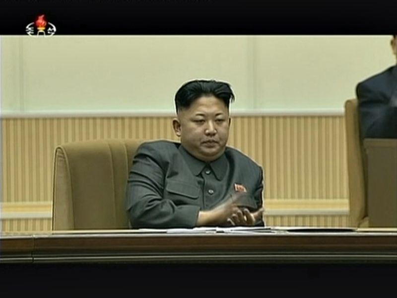 金正恩今天出席了在平壤舉行的金正日逝世2周年追悼大會，粉碎了政變遭逮的傳聞。圖片來源：達志影像/路透社
