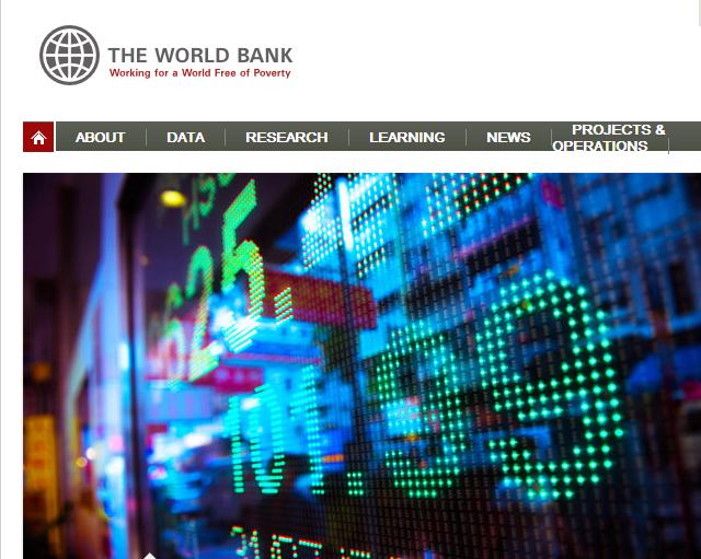 根據世界銀行最新發佈的報告，報告內容釋放出「最糟的狀況似乎已經過去了」的訊息。圖片來源：翻攝自世界銀行官方網站。