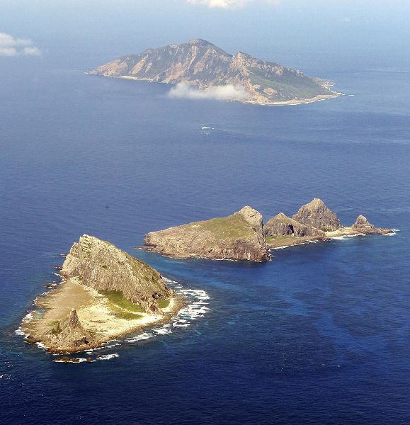 根據日本產經新聞報導，中國在釣魚台海域（圖）設置了海上浮標，以便探測日本海上自衛隊潛水艇的動向。圖片來源：達志影像/美聯社資料照片。