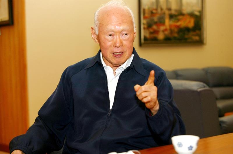 新加坡強人、前總理李光耀病情突傳惡化。圖：中央社資料照片