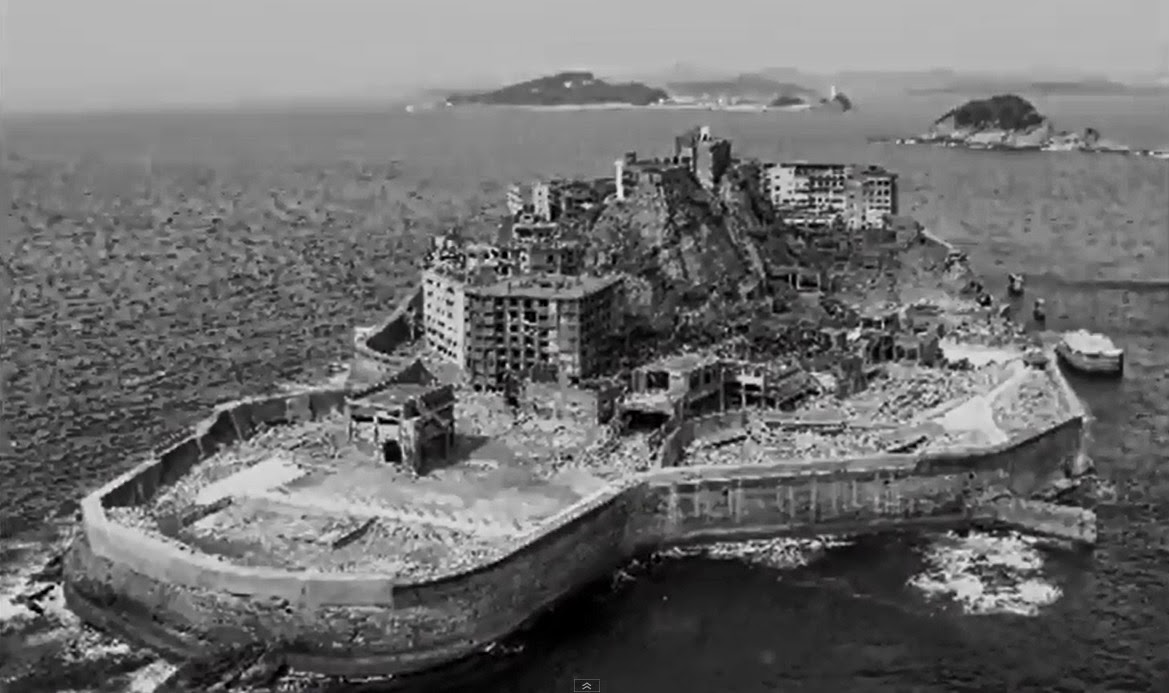 俗稱「軍艦島」的端島煤炭坑等7項設施涉及日本強徵約5.8萬名朝鮮半島勞工的歷史。 圖：翻攝自網路