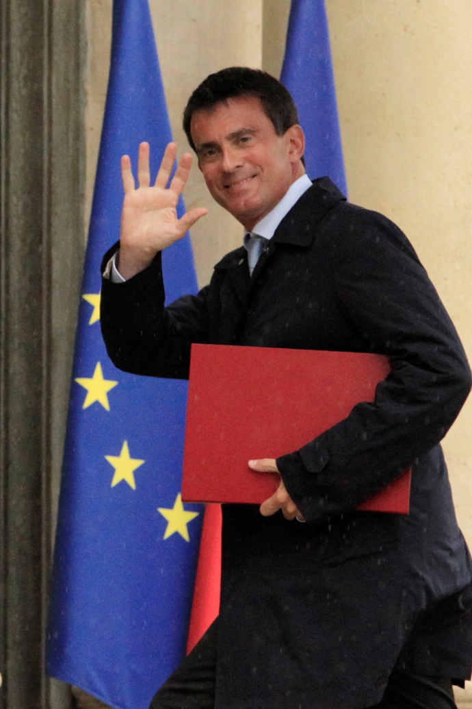 法國總理瓦爾（Manuel Valls）25日提出內閣總辭，截至25日傍晚，就有3名部長宣布不會加入新政府。圖片來源：達志影像/路透社。