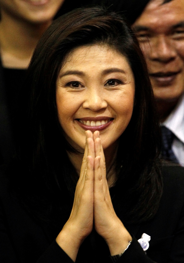 泰國國會5日於電視轉播的投票過程中，選出為泰黨領導人、前總理戴克辛胞妹盈拉出任泰國總理。圖片來源：達志影像/路透社