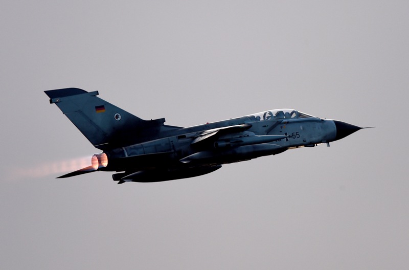 德國4日經國會授權後出兵敘利亞。圖為旋風式戰鬥機（Tornado）。圖片來源：達志影像/美聯社