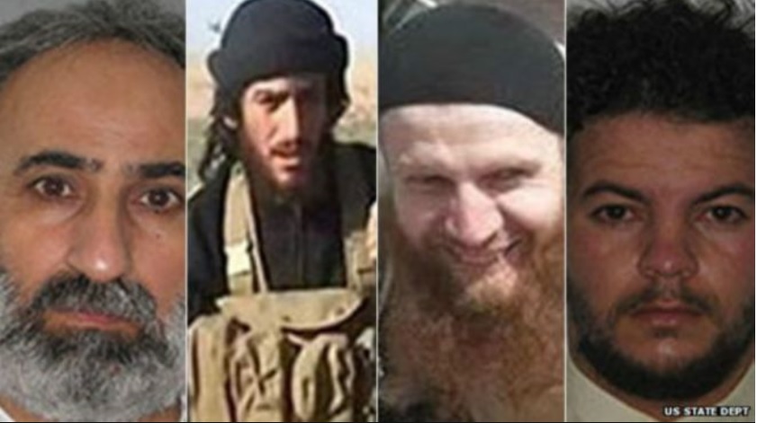 美國政府開出高達2000萬美元賞金，要追查伊斯蘭國 (the Islamic State,IS)4名領袖行蹤。圖：翻攝網路