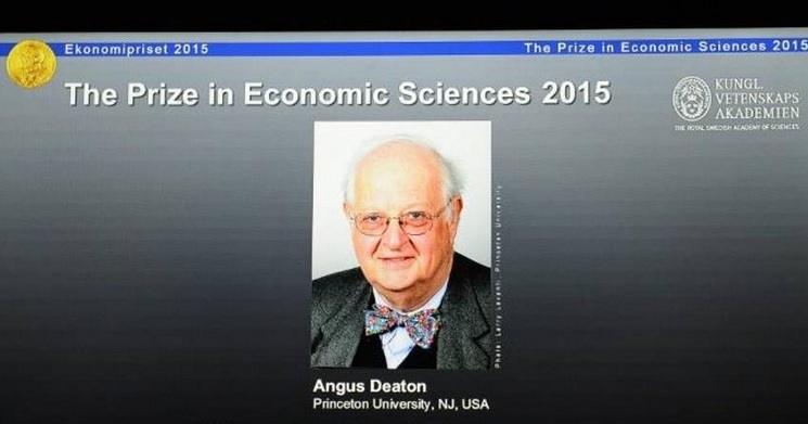 任教於美國普林斯頓大學的昂格斯‧迪頓（Angus Deaton）因「分析消費，貧困和福利」獲得2015年諾貝爾經濟學獎。圖：翻攝網路