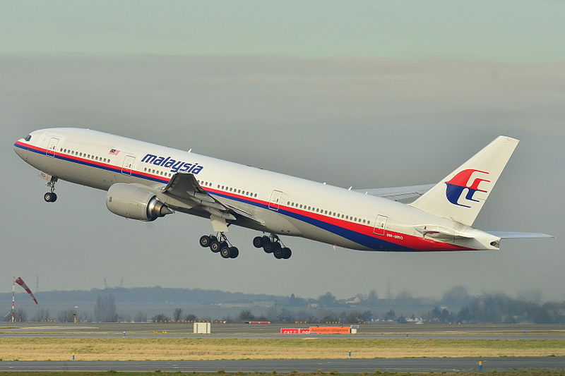 馬來西亞航空失蹤的MH370班機，至今仍下落不明。圖：翻攝維基網站
