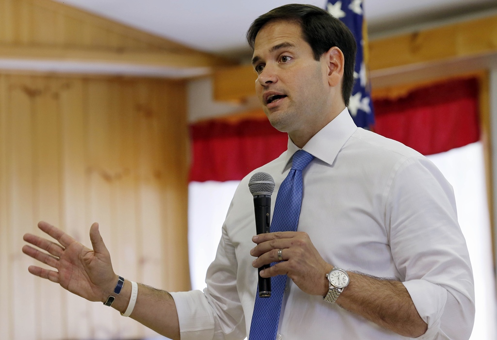 美國共和黨佛羅里達州的參議員馬克•盧比歐(Senator Marco Rubio)投書《華爾街日報》(The Wall Street Journal)，表示自己如果當選美國總統，將會對中國採取強硬的政策。圖：達志影像/美聯社