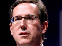 美國媒體預測，前聯邦參議員桑托榮（Rick Santorum）7日贏得共和黨密蘇里州初選，在已經開出的約3分之1選票中，他的得票率大幅超越聲勢最強的前麻薩諸塞州州長羅姆尼（Mitt Romney）。圖片來源：翻攝自維基百科