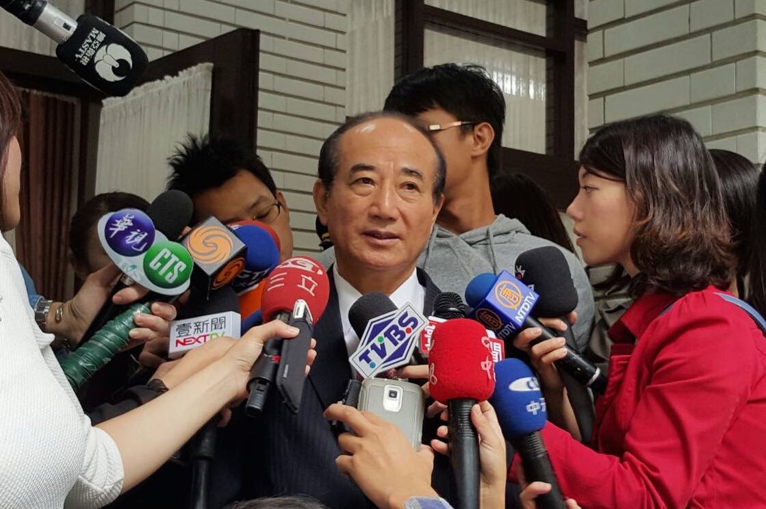 王金平20日在立法院受訪。圖：符芳碩/攝