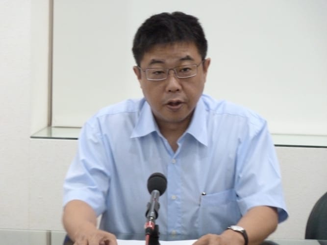 法務部廉政署18日提出行政院及所屬機關（構）請託關說登錄作業要點草案，會後由行政院發言人胡幼偉轉述行政院長陳冲的看法。圖片來源：新頭殼資料照片