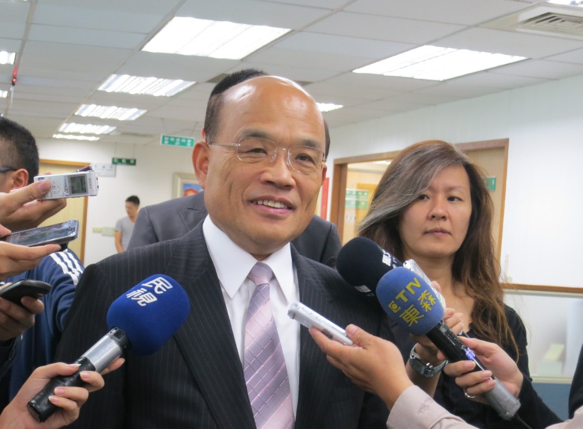 針對中國強改東海防空識別區，民進黨主席蘇貞昌強調，如果國家領導人對於國家主權與國防被侵犯，無法展現全力捍衛的意志，不僅會被人家看不起，而且讓國土疆域直接被侵門踏虎。圖：新頭殼資料照