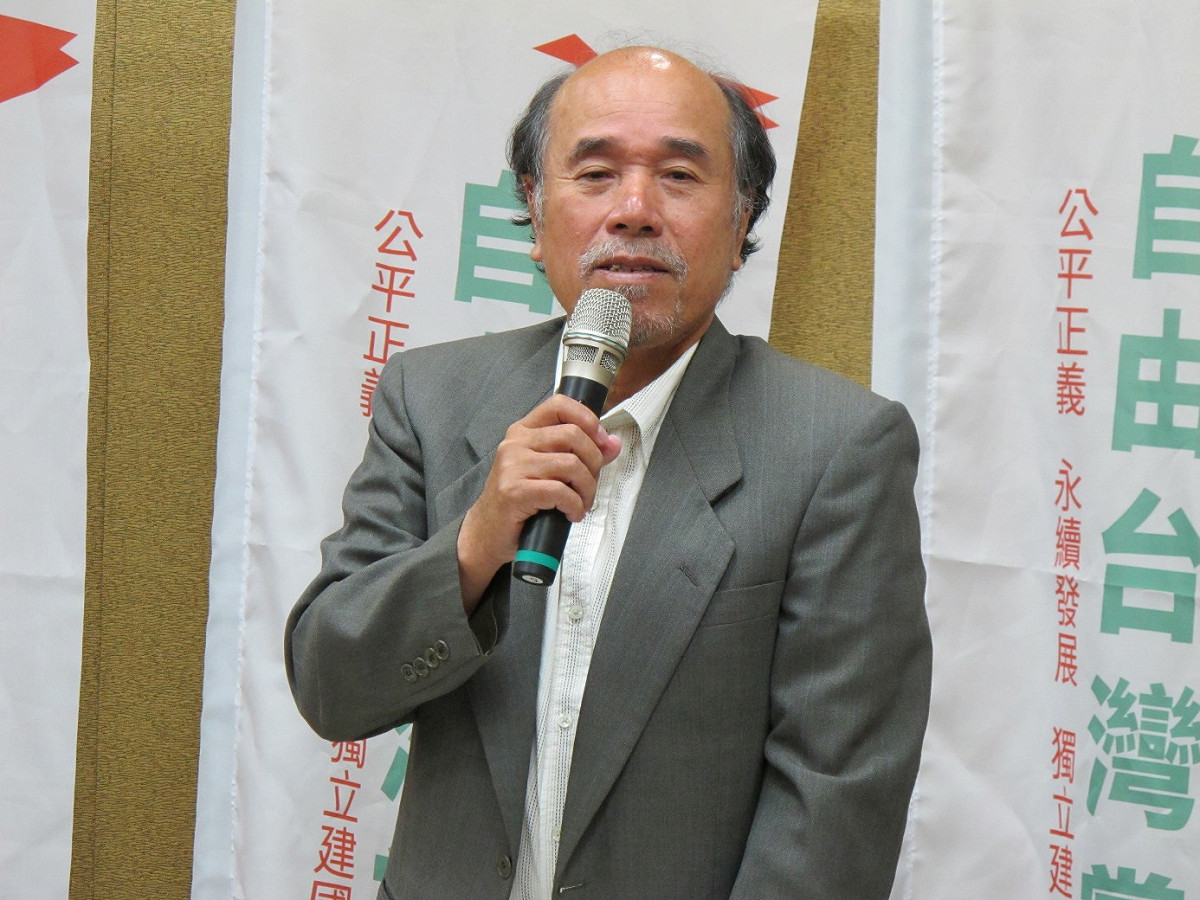 自由台灣黨首屆黨主席蔡丁貴表示，台獨運動已經進入要做也要公開說的階段。圖：林朝億/攝