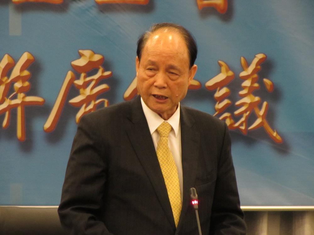 海基會22日召開董監事聯席會議，董事長林中森表示，緊接著夏張會，與中國海協會的第11次高層會談正在緊鑼密鼓籌備當中。圖：邱珮文/攝