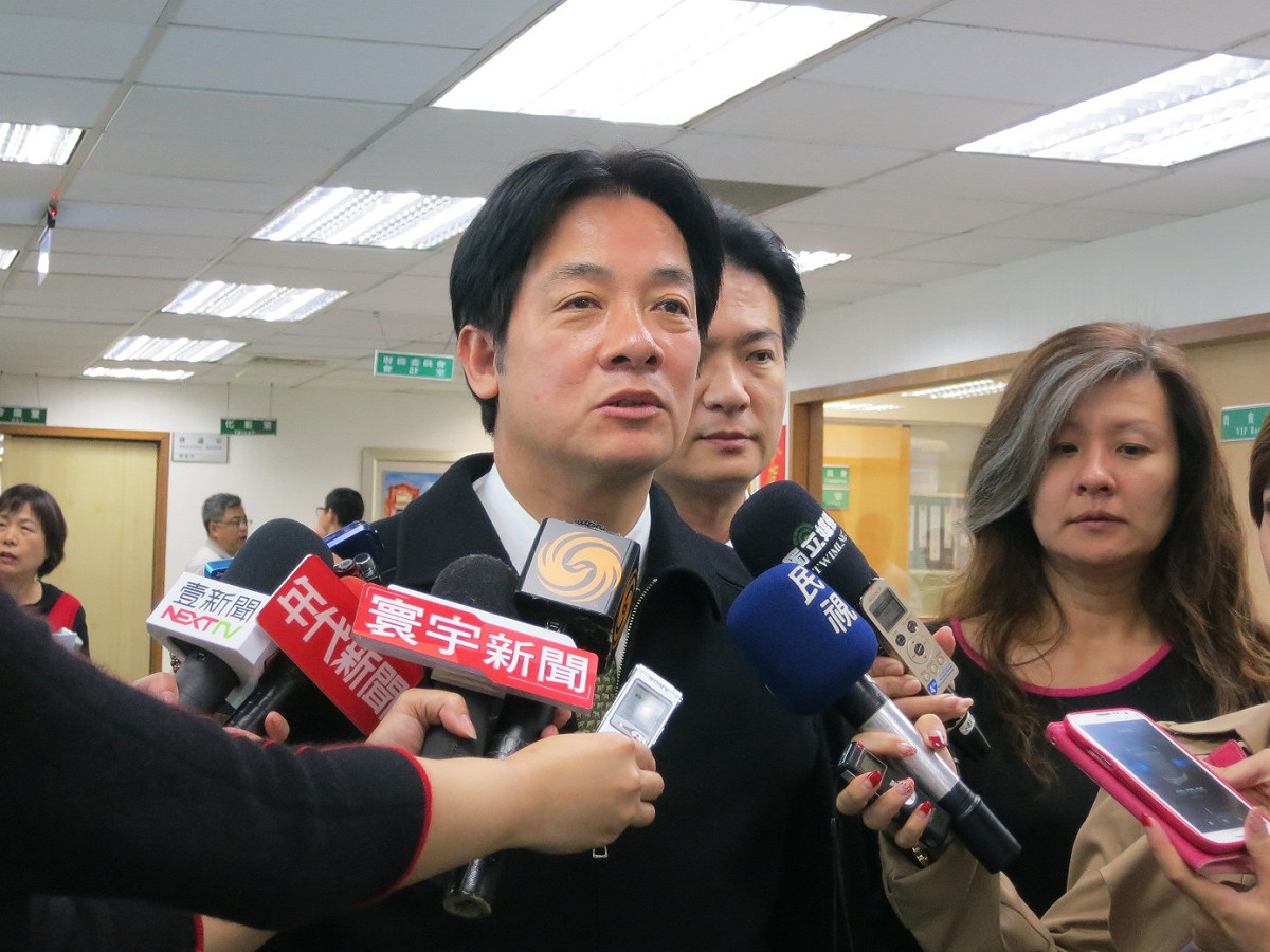 賴清德在去年選舉不僅花的最少，也是結餘最多的市長候選人。圖：新頭殼資料照片
