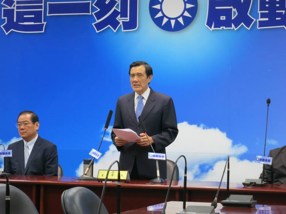 立法院長王金平涉及司法關說案，總統馬英九站上第一線，多次召開記者會抨擊王金平。圖：林朝億/攝