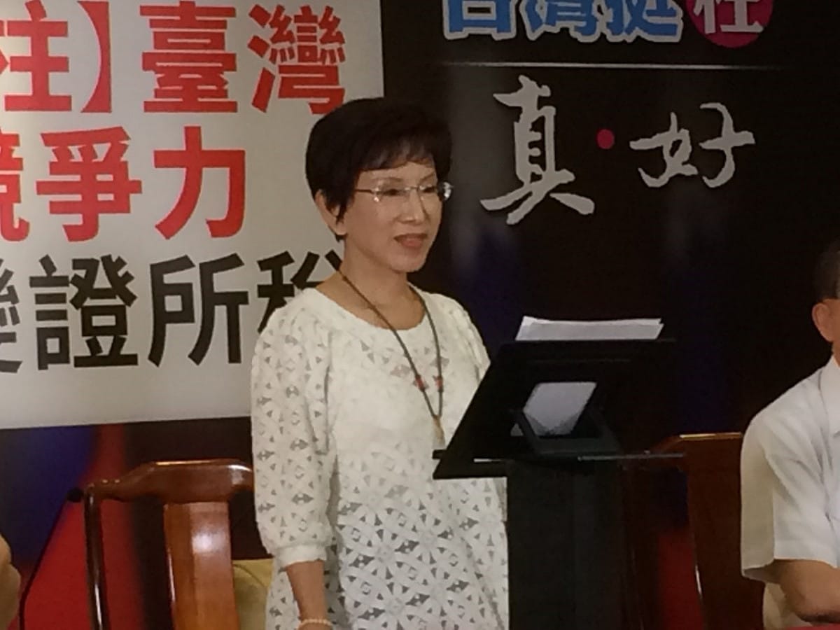對於是否規劃訪美，洪秀柱18日表示，目前還沒規劃，9月後再說。圖：符芳碩/攝