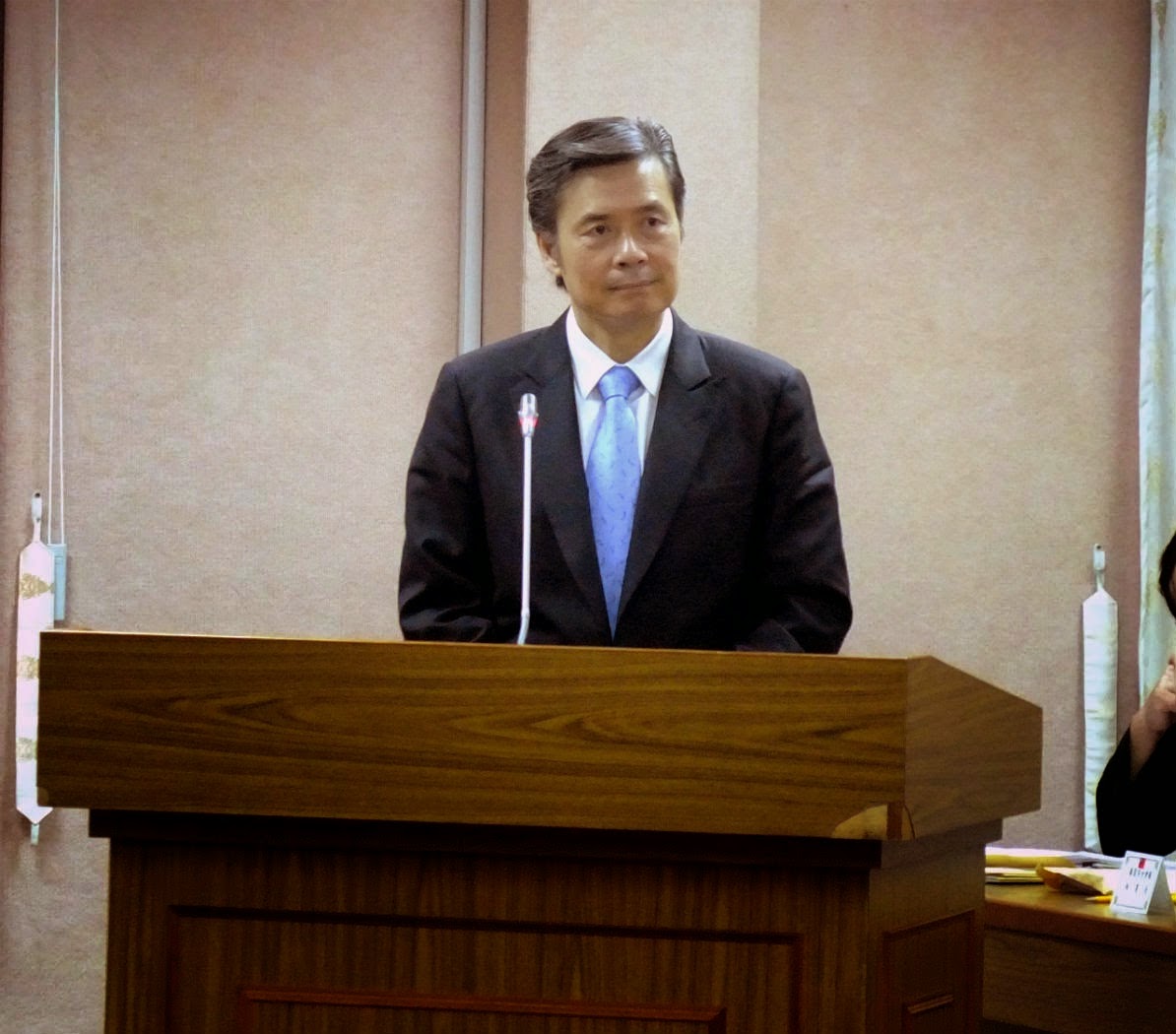 前國安會秘書長金溥聰17日發聲明批評，台北市議員徐弘庭不要敢說不敢承認，只會學人玩文字遊戲，逃避法律責任。圖：新頭殼資料照片