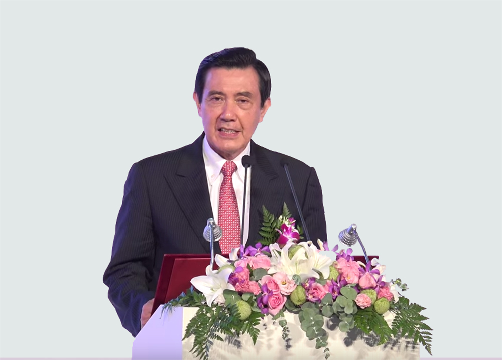 總統馬英九2日表示，中共自稱抗戰領導，他對此感到非常遺憾。圖：翁嫆琄/攝